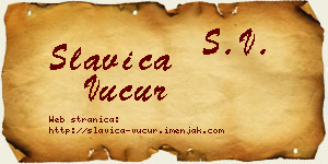 Slavica Vučur vizit kartica